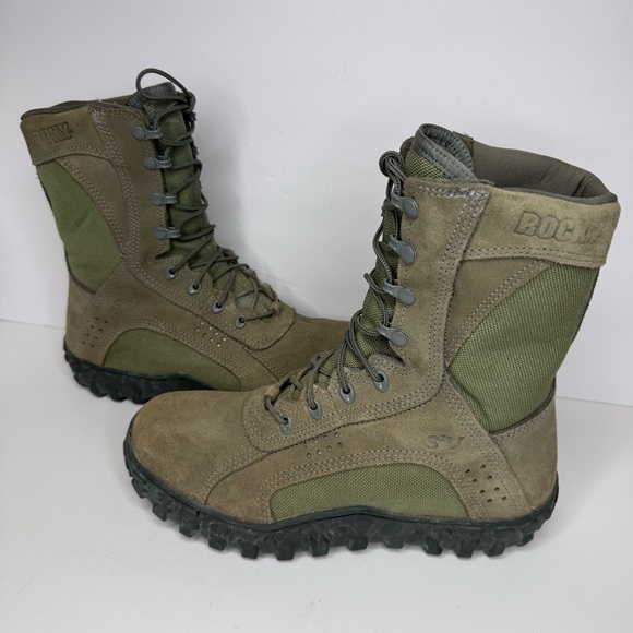 Rocky S2V USAF Steel Toe Vibram Sage Green Military Boot (6108) 8 M EUC